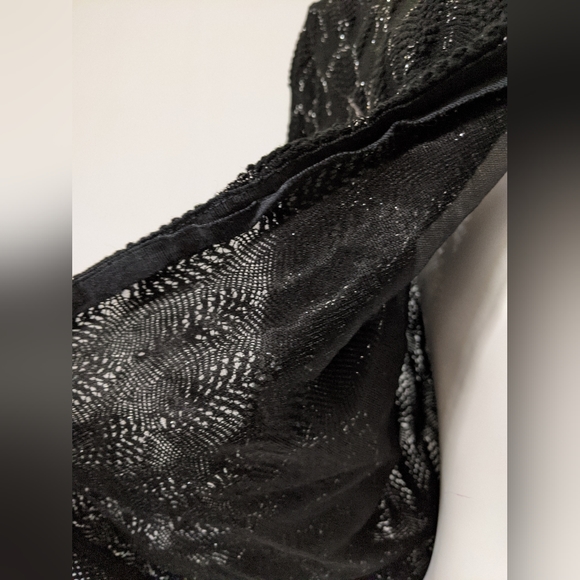 5/$25 Vintage sheer crochet cardigan - Picture 3 of 9